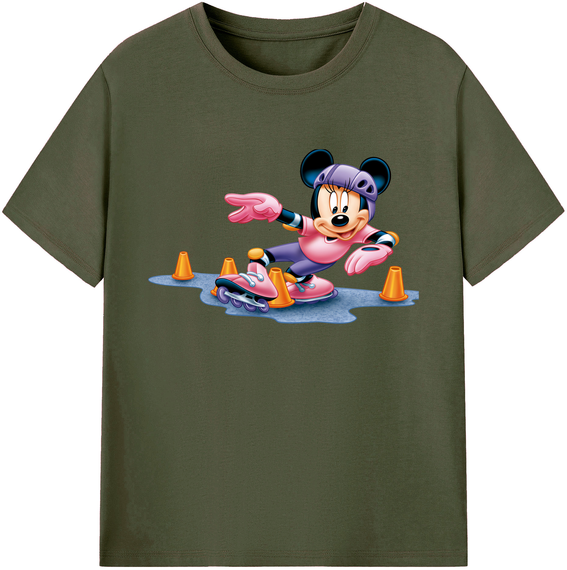 ミッキーマウス Mickey Mouse 綿100％ メンズ半袖Tシャツ｜肌触りやわらか＆通気性